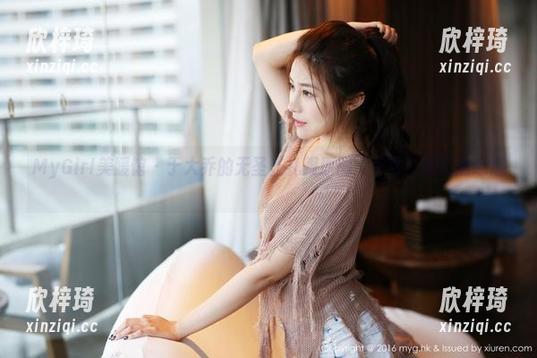 MyGirl美媛馆-于大乔 MyGirl美媛馆 - 于大乔的无圣光礼服原图,有种不羁的随意感。